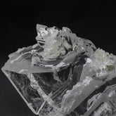 Etched Quartz Crystal with Byssolite